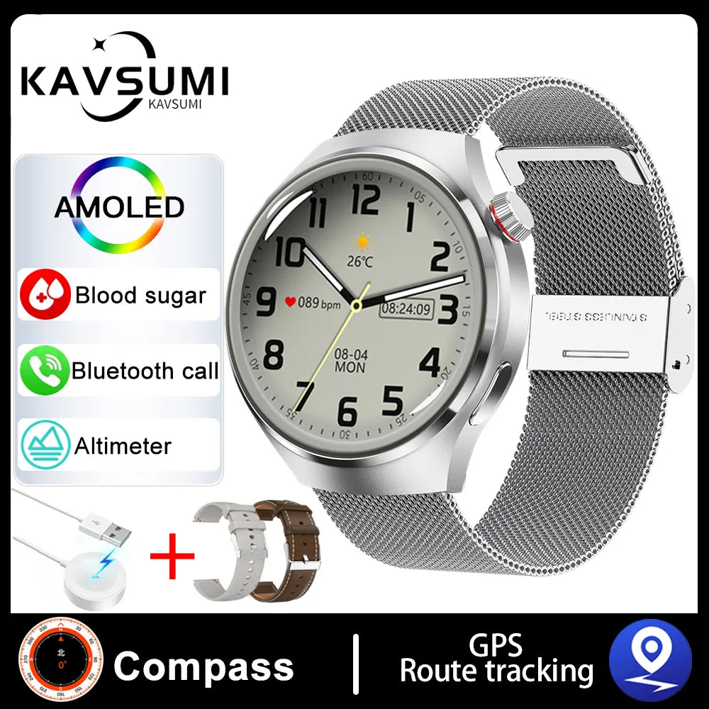 For Huawei Xiaomi NFC Smart Watch Men Watch 4 Pro AMOLED HD Screen Hea –  Merak Productos