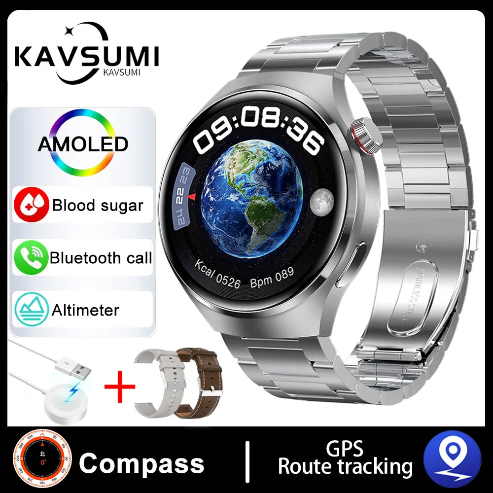 GT4 Pro Smart Watch Men 1.6 inch HD Screen BT Call Compass NFC 100+ Sprots  Watch4 Waterproof Smartwatch for Huawei IOS Xiaomi