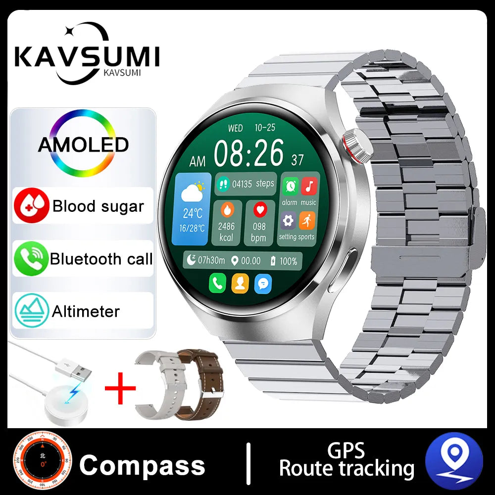 New GPS smartwatch For Huawei GT4 Pro 1.53 inch Full touch screen Heart  rate BT Call NFC IP68 Waterproof Women Smart Watch 4 Pro